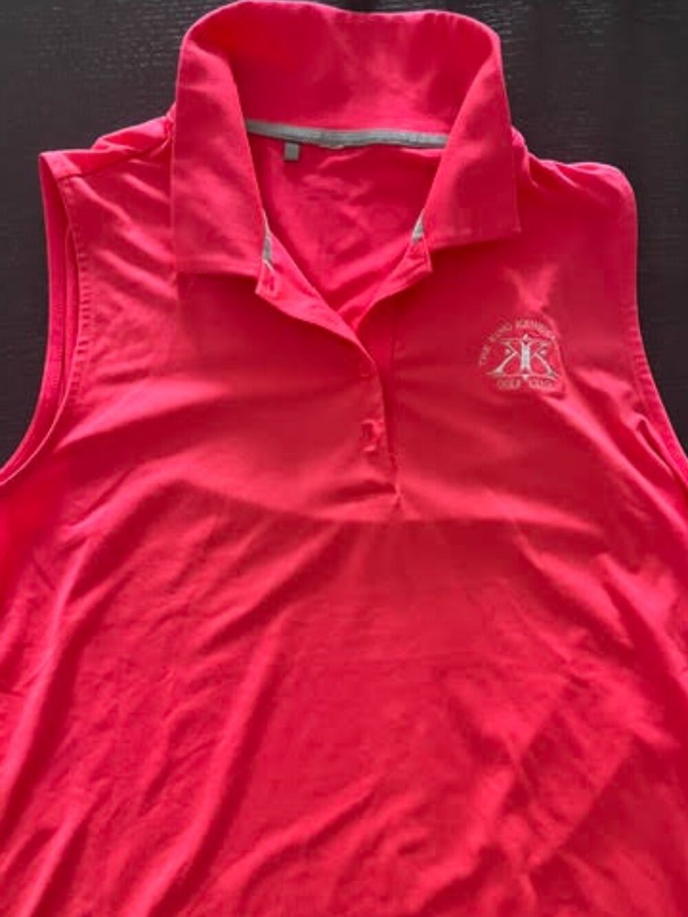 Under Armour golf "King Kamehameha Golf Club " sleeveless polo shirt L